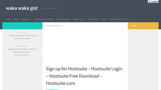 Sign up for Hootsuite - Hootsuite Login - Hootsuite Free Download ...