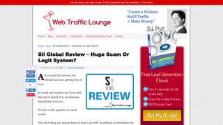 Sii Global Review – Huge Scam Or Legit System? | Web Traffic Lounge