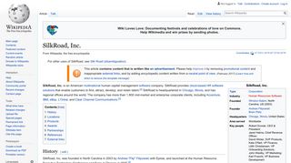 SilkRoad, Inc. - Wikipedia