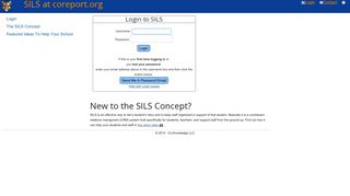 SILS at Coreport.org - Login