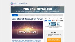 Lesson 1 - The Unlimited You - The Silva Method Starter Kit by Silva ...