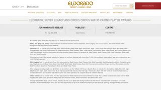 Eldorado, Silver Legacy and Circus Circus Win 35 Casino Player ...