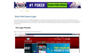 Silver Oak Casino Login | casinologin