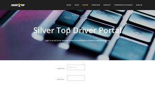 Driver Portal Login - Silver Top Taxi