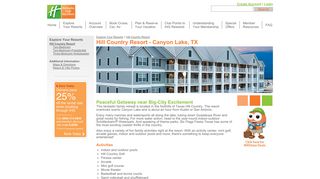 Hill Country Resort - Holiday Inn Club Vacations