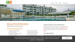Silverleaf Resorts - Bonus Time Information