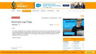 SilverLight Login Page - CodeProject