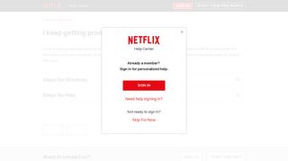 I keep getting prompted to install Silverlight. - Netflix Help Center