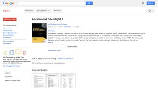 Accelerated Silverlight 3 - Google Books Result