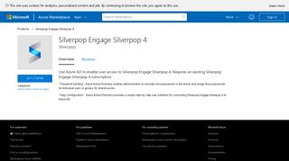 Silverpop Engage Silverpop 4 - Azure Marketplace - Microsoft