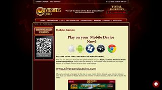 Mobile Games - Silver Sands Casino