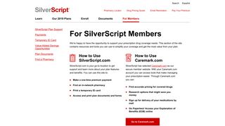 Member Services and Support | SilverScript