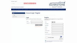 Login - Silverstone Auctions