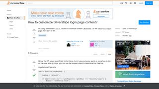 How to customize Silverstripe login page content? - Stack Overflow
