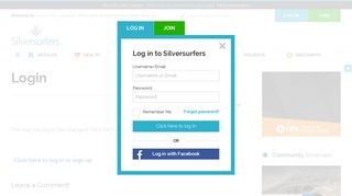 Login - Silversurfers