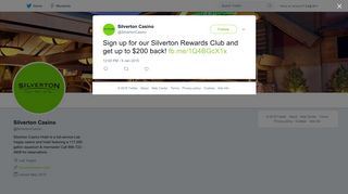 Silverton Casino on Twitter: 