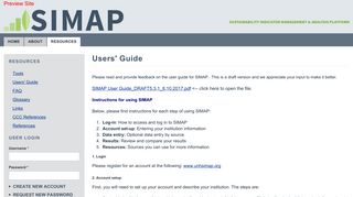 Users' Guide | SiMAP Preview