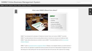 SIMBIZ Online Business Management System