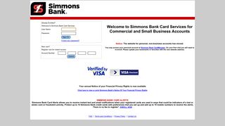 Simmons Bank Card Services