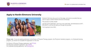 Apply to Hardin-Simmons University - Admissions