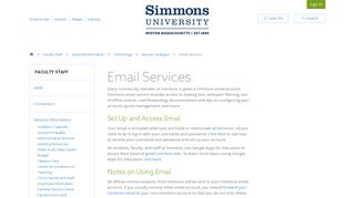 Email Services - About Simmons - Simmons University