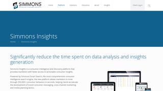 Simmons Insights Platform - Simmons Research