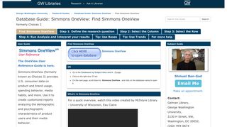 Find Simmons OneView - Database Guide: Simmons OneView ...
