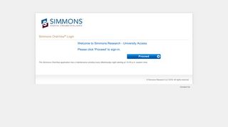 Simmons OneView Login - Simmons Research