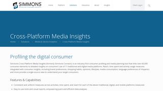 Cross-Platform Media Insights - Simmons Research