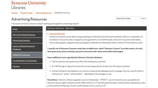 SIMMONS OneView - Advertising Resources - Research Guides at ...