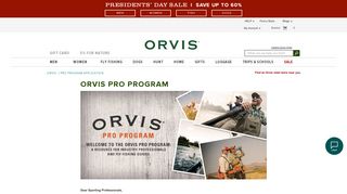 Pro Program Application - Orvis