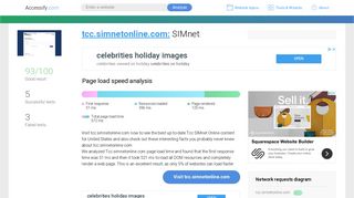 Access tcc.simnetonline.com. SIMnet