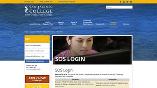 SOS Login | San Jacinto College