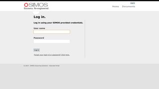Log in - SIMOS Associate Portal