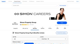 Working at Simon Property Group: 54 Reviews about Pay & Benefits ...
