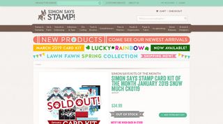 Simon Says Stamp Card Kit of The Month JANUARY 2019 SNOW ...