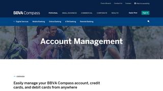 Account Management | BBVA Compass