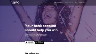 Varo | Mobile Bank Account With No Hidden Fees, Savings Account ...