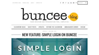 New Feature: Simple Login on Buncee - Buncee Blog