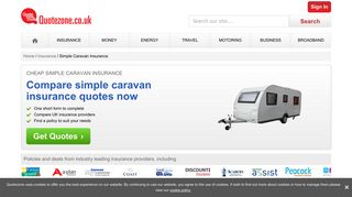 Simple Caravan Insurance - Compare Cheap Quotes - Quotezone