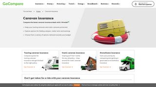 Compare Touring & Static Caravan Insurance at GoCompare