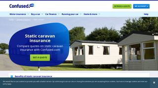 Compare static caravan insurance quotes with Confused.com