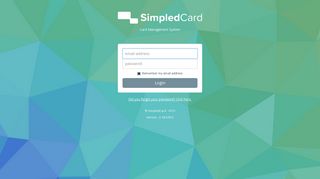 SimpledCard - Login