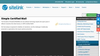Simple Certified Mail | Tenant Notifications Partners | Self-Storage ...