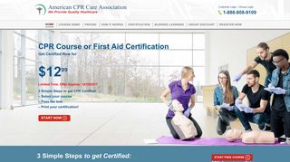 American CPR Care Association: BLS for Healthcare Providers Online ...