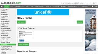 HTML Forms - W3Schools