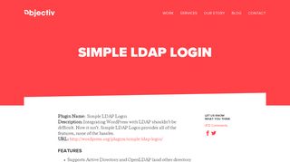 Simple LDAP Login – Objectiv