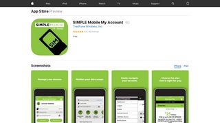 SIMPLE Mobile My Account on the App Store - iTunes - Apple
