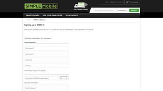 Register - SIMPLE Mobile Phones