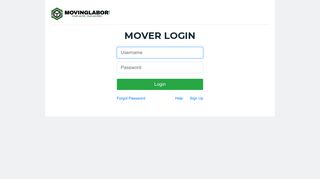 Supplier Login - MovingLabor.com